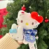 Nuevo Llavero de Peluche Original Hello Kitty Invierno Nuevo Conjunto Cálido Colgante de Bolsa de Regalo Gato Kt