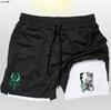 Pantalones cortos deportivos para hombre, de doble capa, transpirables, para entrenamiento, jogging, informales, de verano, de secado rápido