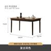 Mesa de Jantar Estilo Francês com Toque Vintage para Apartamentos Pequenos, Mesa Retangular de Madeira Maciça Criativa de Designer Americano