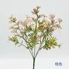 Plantas pequeñas de plástico en maceta, follaje verde realista, árbol del dinero, hojas verdes, arreglo floral de fondo de boda, decoración de boda, flores de seda
