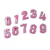 Chaveiro Pingente com 26 Letras em Inglês Pingente de Resina Epóxi Simples Europeu e Americano Acessórios de Chaveiro Personalizados