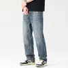 Jeans Casuales Americanos para Hombre Calle Principal Americana Primavera y Verano 2025 Pantalones Anchos Rectos Sueltos con Caída para Hombre