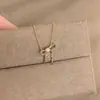 Colar com Pingente de Laço e Franja em Prata de Lei S925 Banhado a Ouro 18K para Mulheres, Estilo Japonês, Exquisito, Niche, Elegante, Corrente de Clavícula de Alta Qualidade