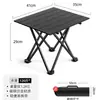 Mesa plegable ligera para exteriores, Mesa tipo rollo de huevo, Mesa portátil para camping, Set de equipo para exteriores, Mesa simple