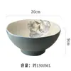Cerâmica Francesa Cor Sob Esmalte Antigo Louça Prato de Jantar Prato Fundo Tigela de Arroz Tigela para Sopa de Macarrão Prato Fundo Comida Chinesa Casa