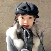 Sombrero Bowler de Alta Calidad de Doble Uso para Mujer, Boina Octogonal de Lana para Invierno, Hace que la Cara Parezca Más Pequeña