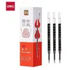 Caneta Gel Deli para Estudantes, Caneta Retrátil para Alunos do Ensino Fundamental e Médio, Secagem Rápida, Escrita Suave, Caneta Preta de Escritório 0.5mm, Atacado