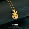 Vietnam Arena Oro Coche Flor Hueca Manzana Colgante Versátil Nicho Moda Viajero Simple Regalo de Navidad para Novia