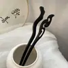 Grampo de Cabelo Antigo de Madeira, Grampo Liso, Grampo Simples para o Dia a Dia, Grampo Chinês para Cheongsam, Acessórios Modernos para Penteado da Dinastia Han