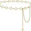 Elegante cadena de cintura estilo vintage para mujer, nuevo y versátil reductor de cintura inspirado en Chanel, accesorio de cadena de metal adelgazante para la cintura