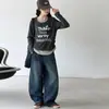 Sudadera de Dos Piezas de Moda para Niñas Primavera y Otoño 2026 Estilo Nuevo para Niñas Mayores, Camisa Básica Casual Primavera y Otoño, Atuendo de Otoño