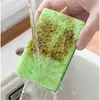 Paño de Limpieza de Pulpa de Madera y Algodón para Lavar Ollas y Manchas de Grasa, Esponja Limpiadora para Lavar Platos y Ollas, Esponja Doméstica para Limpiar la Cocina
