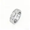 Anillos de Acero Inoxidable con Circonita de Venta Caliente Transfronteriza Japoneses y Coreanos al por Mayor, Diseño de Nicho de Lujo Ligero, Anillos de Joyería para Mujer Estilo de Nicho
