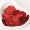 Lentejuelas Redondas de Color Láser de 30 mm con Borde Perforado, Decoración Grande para Coser a Mano