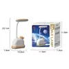 2025 Nueva Lámpara de Mesa LED Recargable con Protección Ocular Lámpara de Mesa Vertical de Escritorio Luz Nocturna Suministros para Dormitorio de Estudiantes Luz Nocturna
