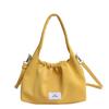 Bolso de Hombro de Cuero Suave de Gran Capacidad con Cordón de Moda 2025 Diseño Nicho de Alta Gama Primavera y Verano Nuevo Bolso Balde para Mujer