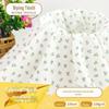 Tecido Crepe Duplo Estampado Pequenas Flores Tecido Crepe Pijama Roupa de Casa Tecido Gaze de Bebê Toalha de Banho Camada Dupla