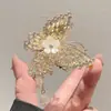 Nuevo Pasador de Pelo con Borla de Pedrería Estilo Chino Mariposa para Mujer, Pasador para Recogido Parcial para la Parte Trasera de la Cabeza, Accesorio de Pelo de Alta Gama Estilo Antiguo Hanfu