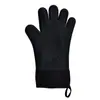 Guantes de Silicona Anti-quemaduras de Cinco Dedos para Microondas Antideslizantes de Algodón Guantes de Aislamiento Térmico Guantes de Aislamiento Térmico para Hornear a Alta Temperatura en stock