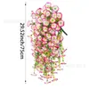 Ramo Artificial de Eucalipto PVC Flores Falsas Realistas de Alta Gama Materiales DIY para Arreglo de Escenas