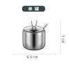 Juego de Estante de Almacenamiento para Frascos de Condimentos de Acero Inoxidable para Cocina, a Prueba de Polvo y Humedad, Salero, Frasco para Condimentos Giratorio Doméstico