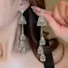 Brincos Longos de Sino de Vento com Franjas Estilo Étnico Retrô para Mulheres Brincos de Nicho Estilo Palaciano Luxo Acessível Brincos de Alta Qualidade