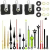 3 5168S Movimientos de Cuarzo Silenciosos + 6 Juegos de Manecillas Metálicas Accesorios para Reloj DIY Estrellas Luminosas para Reloj de Pared