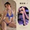 Novo Conjunto de Lingerie Sexy de Três Peças, Biquíni Sem Tirar, Tentação de Virilha Aberta, Conjunto Feminino Plus Size, Roupa de Dormir Sexy
