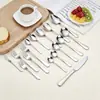Juego de cubiertos de acero inoxidable Hotel 1010, cuchillo para bistec engrosado, tenedor y cuchara de postre, utensilios para buffet, tenedor de frutas, cucharadita