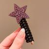 Celebridad de Internet Aro de Teléfono Anillo para el Cabello Arcoíris Infantil Lindo Dibujo Animado Colorido 2024 Nuevos Accesorios para el Cabello Buena Elasticidad Cola de Caballo