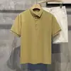 Camiseta de manga corta Camisa POLO para hombre Ropa de trabajo Camisa publicitaria Estampado de logotipo Comercio exterior transfronterizo polo para hombre