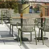 Mesa e Cadeira para Pátio Externo Jardim Terraço Cadeira de Rattan à Prova d'Água Protetora Solar Combinação de Móveis para Varanda Estilo Nórdico de Lazer
