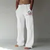 Estación Independiente Transfronteriza para Hombres Moda Urbana Estampada Tallas Grandes Pantalones Casuales Pantalones de Pierna Ancha Pantalones Deportivos en Stock (Se puede personalizar)
