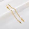 Accesorio de cierre para pulsera DIY, material básico que preserva el color, envuelto en oro de 14 quilates y 18 quilates, pin de 9 palabras, anillo abierto, hebilla de langosta, cadena de extensión.