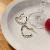 Pendientes de estilo frío exagerado europeo y americano, hermosos pendientes geométricos de plata rota simples, pendientes de diseño creativo para mujer de alta calidad