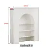 Gabinete Decorativo de Lareira Estilo Francês, Gabinete de Exibição Branco e Preto Estilo Americano para Sala de Transmissão ao Vivo, Gabinete de Entrada Estilo Nórdico para Pousadas