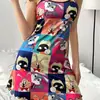 Comércio Exterior Transfronteiriço Europeu e Americano Amazon Xiyin Mais Vendido Verão Novo Pijama Feminino Estampa de Vaca Alça Longa Camisola Noturna Novo