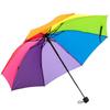 Atacado do Fabricante 70% de Desconto Borda Reta Empilhada Guarda-chuva de Tecido Colorido Arco-íris Guarda-sol Combinando Cores Guarda-sol de Sol Guarda-chuva Feminino Presente
