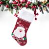 Decoraciones navideñas calientes transfronterizas calcetines navideños bordados bolsas de regalo colgantes de decoración navideña venta al por mayor