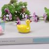 Pato pequeño decoración cerámica portapalillos portapalillos de pato portabolígrafos maceta de bonsái para mascotas florales pato decoración pequeña