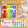 Canetas Marcadoras Acrílicas com Pontas Macias, Laváveis e que Não Mancham, Conjunto de Arte para Estudantes, Conjunto de Pintura Infantil, Canetas Aquarela Empilháveis