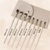 15 Pincéis de Sombra Banhados a Ouro com Bolsa para Fixar Maquiagem, Contorno, Não Borrar, Esfumar, Corrigir e Iluminar, Conjunto de Pincéis de Maquiagem com Cerdas Macias