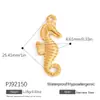 Accesorios Transfronterizos de Acero Inoxidable Incrustaciones de Diamante Piedra Natural Serie Playa Océano Colgante de Pulpo Joyería Fina de Oro de 18 Quilates
