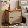 Mesita de Noche de Madera Maciza Dormitorio Hogar 2026 Nuevo Lujo Ligero Sensación de Alta Gama Pequeño Gabinete de Almacenamiento Vintage Moderno Simple
