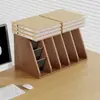 Estantería de archivos de oficina multicapa Estantería de almacenamiento de documentos de escritorio Estantería de libros Cajón de almacenamiento tipo estantería de libros Estantería de madera con múltiples compartimentos