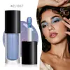 Iluminador de Ojos Cambia de Color Deslumbrante Transfronterizo, Gel con Purpurina para el Cuerpo, Maquillaje de Sirena, Polvo Fino, Maquillaje Facial Perlado, Iluminador