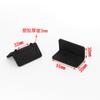 Hebilla de Fleje de Plástico para Cajas de Cartón y Palets, Esquina Protectora en Forma de L, Cinta de Fleje Negra Gruesa para Electrodomésticos, Protector de Esquina de Plástico en Forma de 7