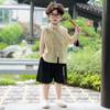 Nuevo Hanfu para niños 2025 Verano Estilo Chino Bordado Sin Mangas Traje Tang Conjunto Delgado Tendencia Nacional