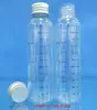 Frasco transparente com escala 500ml ponta fina para pigmento frasco de cola frasco para embalagem de reparo de arranhão de tinta de carro