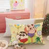 Funda de almohada de terciopelo ártico linda de invierno de Crayon Shin-Chan para niños, forrada de forro polar, 30x50 cm, funda individual para almohada, dormitorio de estudiante